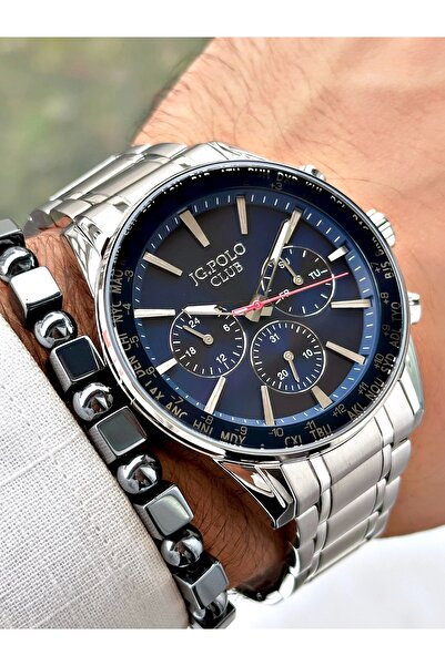 JG. Polo Club ساعة يد رجالية - Jg. بولو كلوب، سلك فولاذي، S04064A.3