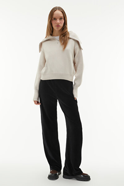 Mudo KADİFE DOKULU WIDE LEG EŞOFMAN ALTI