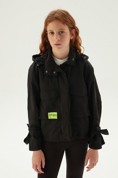 Tyess BG Store Черен шлифер за момиче