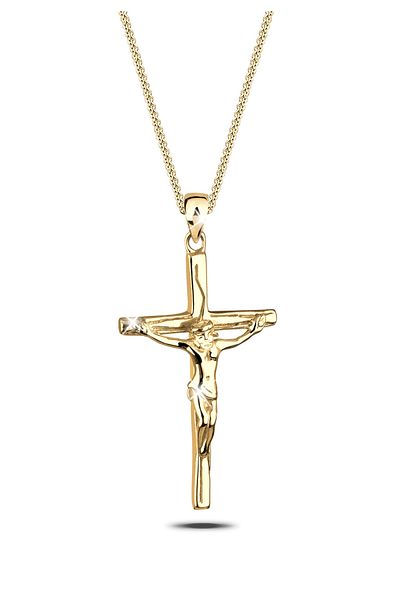 ELLI Halskette Damen Kreuz Anhänger Glaube Religion Klassisch in 925 Sterling Silber