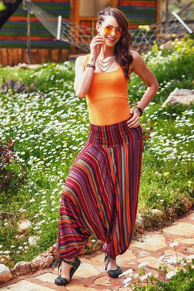 Los banditos Shalwar pentru femei Gipe Waist