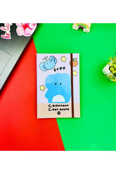 Gift Moda Caiet cu design elefant elastic
