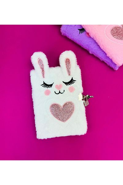 Gift Moda Caiet de inimă de iepure de pluș