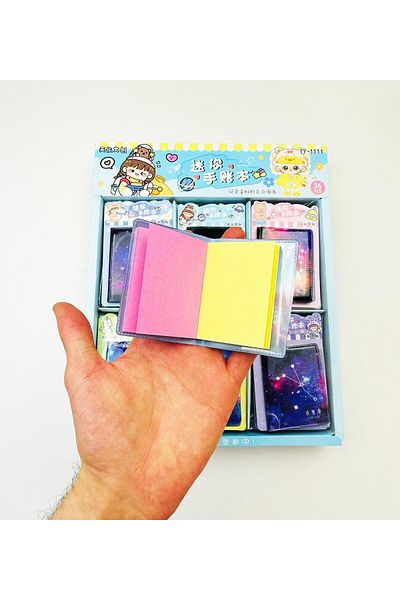 Gift Moda Σετ σημειωματάριων Mini Space με 3 τσέπες