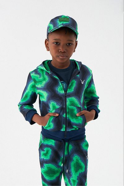 Nebbati Bg Store بنطال رياضي منقوش للأولاد 22fw1nb3425