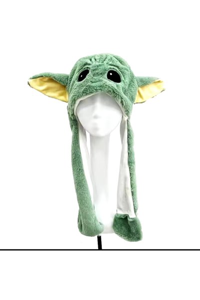 Meyra Accessories Baby Yoda Işıklı Kulakları Oynar Şapka Baby Yoda Hediyeliik...