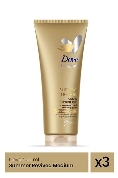 Dove LOTIUNE CORP 200ML SUMMER LIGHT/MED x 3 buc