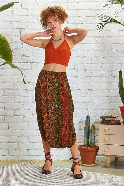 Los banditos Low Elastic Waist Skirt Trousers