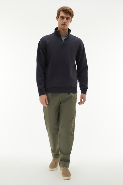 Mudo FERMUARLI DİK YAKA SWEATSHIRT