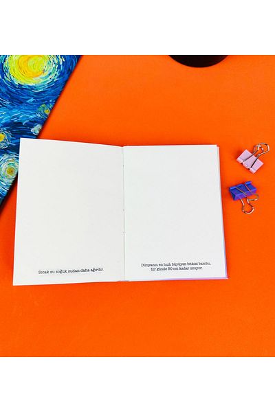 Gift Moda Star Map Designed Hard Cover Mini Notebook