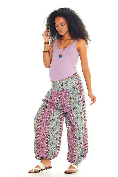 Los banditos Flowy Shalwar Maternity Trousers with Elastic Waist