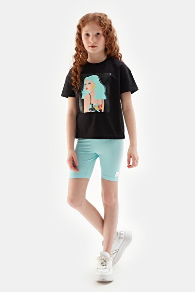 Tyess Bg Store Girl's Blue Tights 23Ss1Tj4219