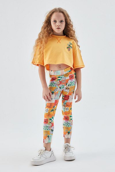 Tyess Bg Store Hanorac galben pentru fete 23psstj4505