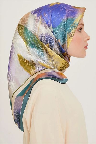 Armine Κασκόλ 100% Twill Silk με σχέδιο |   9240-52