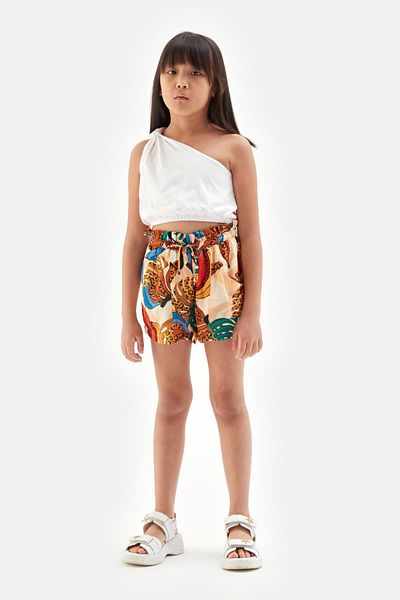 Tyess Bg Store Κοριτσίστικη Λευκή Μπλούζα 23ss2tj4618