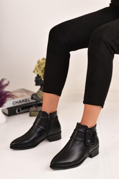 MODAONN أحذية نسائية بكعب بإبزيم