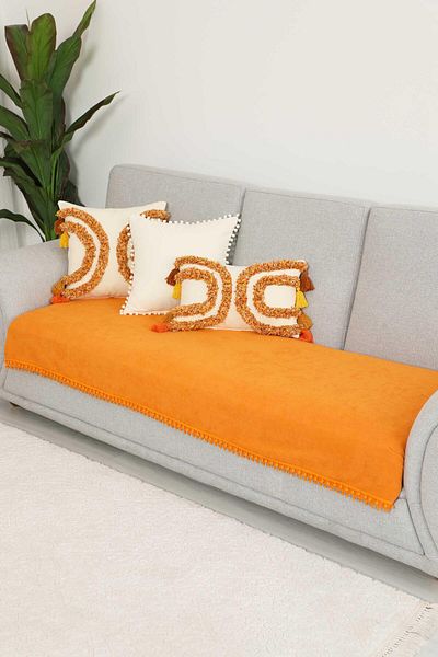 Aisha's Design 90X210 cm Pompom Seat Cover - Ko-33