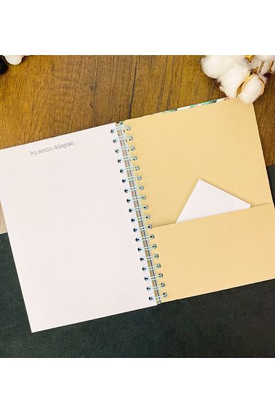 Gift Moda جدول أعمال بتصميم زهرة اللوز الناطقة