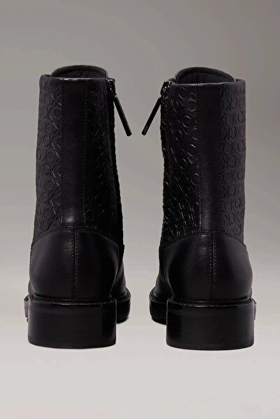 Calvin Klein Flat Combat Baskılı Low Boots