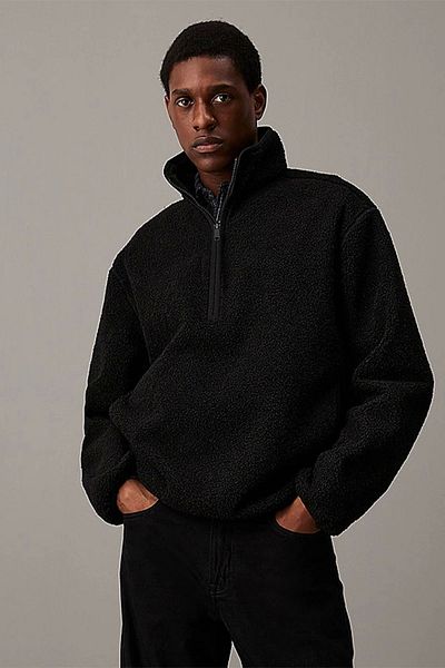 Calvin Klein Πουλόβερ Sherpa Half Zip