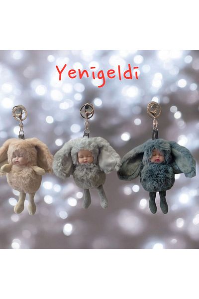 Yenigeldi 2Pcs Doll Plush Keychain Large Size Bag Ornament