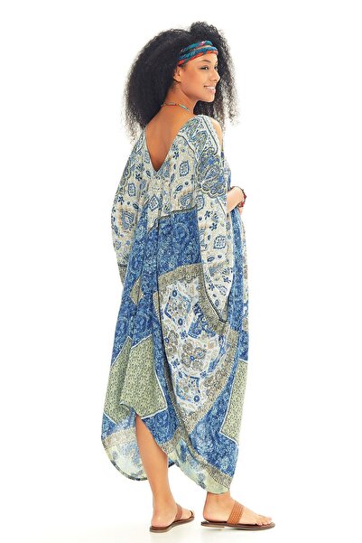 Los banditos Χαλαρό φόρεμα εγκυμοσύνης με λεπτομέρεια ώμου με λαιμό σκάφος