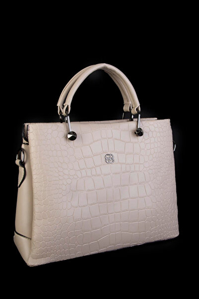 Nas Bag حقيبة يد نسائية بلون رملي - مطبوعة