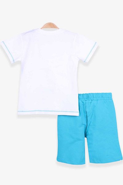 Breeze Boy's Shorts Suit Dinosaur Printed Ecru Mood (1.5-5 Years)