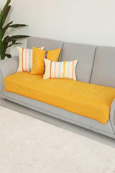 Aisha's Design 90X210 cm Pompom Seat Cover - Ko-33