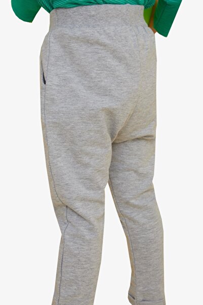 Breeze Girls & Boys Baby Boy Bottom Button Accessory Embroidered Pocket 9 Months-3 Years, Light Gray Melange