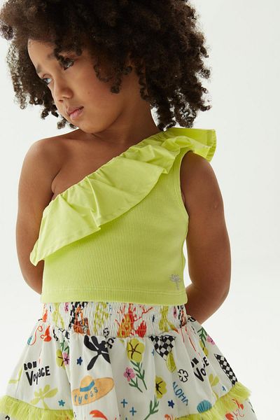 Tyess BG Store Girl's Green Blouse