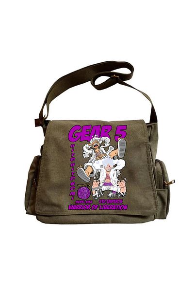 Touz Moda Gear Five Unisex Green Messenger Bag
