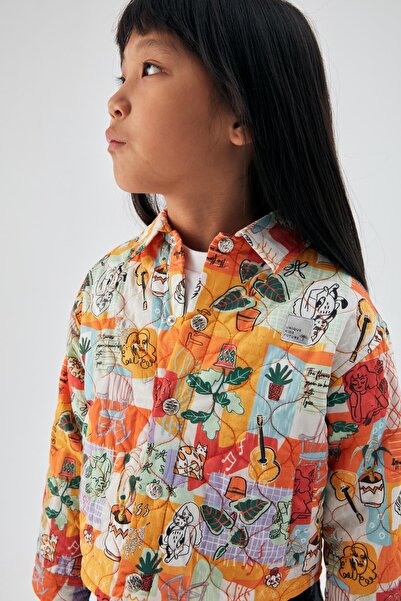 Tyess Bg Store Girl Patterned Jacket 23psstj4703