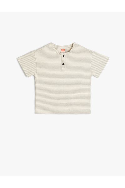 Koton T-Shirt Short Sleeve Crew Neck Cotton