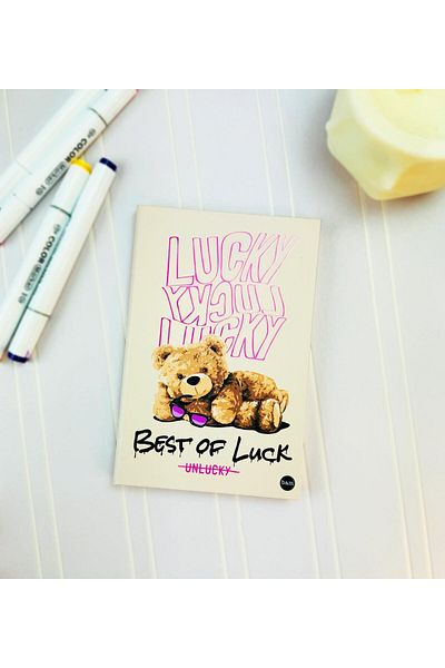 Gift Moda Ελαστικό σημειωματάριο με σχέδιο Lucky Bear