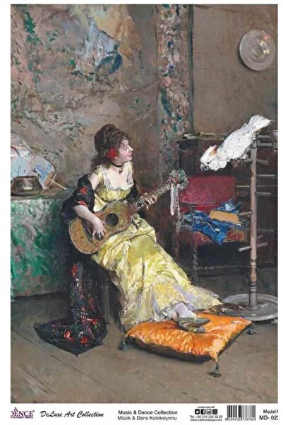 Cadence MD-022 نموذج مجموعة الرقص الموسيقية ورق ديكوباج نحاسي