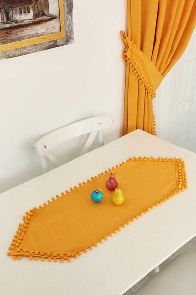 Aisha's Design Runner with Pompom 90X30 Cm,R-78K
