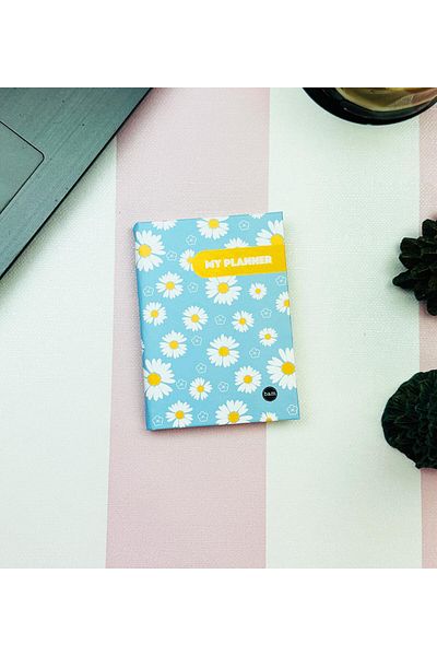 Gift Moda Mini caiet Blue Daisy cu copertă rigidă