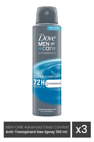Dove DOVE ΑΠΟΔΟΤΙΚΟ 150ML ΓΙΑ ΑΝΔΡΕΣ ΚΑΘΑΡΗ ΑΝΕΣΗ x 3 τεμάχια