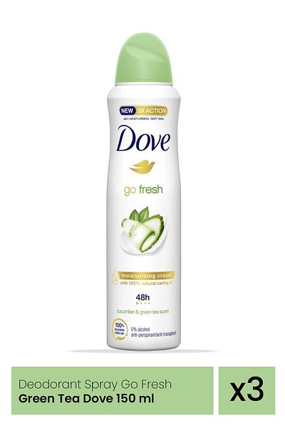 Dove DOVE ΑΠΟΔΟΤΙΚΟ 150ML ΓΥΝΑΙΚΕΙΟ ΑΓΓΟΥΡΙ x 3 τεμάχια