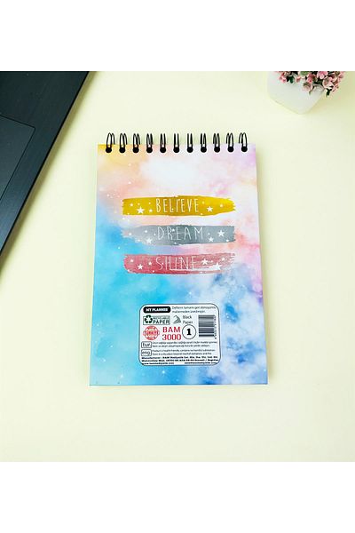 Gift Moda 21x14cm Top Spiral Sketch Book - Sketchbook - Μαύρη σελίδα - 260 gr - 56 φύλλα