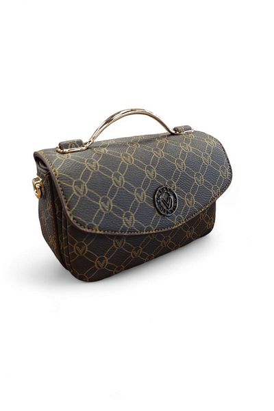 Valentino Orlandi Brown Monogram Women's Crossbody Bag - Vlt046