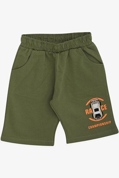 Breeze Boy's Shorts Suit Car Printed 1-4 Years, Beige