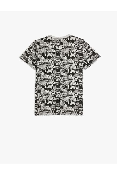Koton Batman Printed Licensed Cotton Short Sleeve T-Shirt