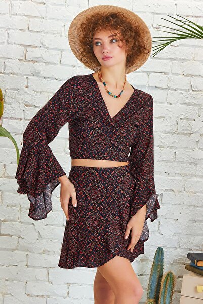 Los banditos Μίνι φούστα με μοτίβο Bohemian Style