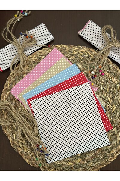 Den Tasarım Hediyelik 5 li  Renkli Puantiyeli Kokteyl Peçetesi/ Kahve Yanı Sunum Peçetesi