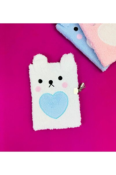 Gift Moda Bear βελούδινο σημειωματάριο - με κάλυμμα κλειδαριάς