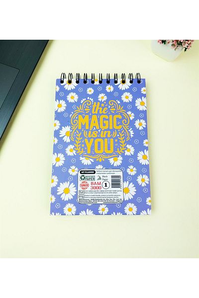 Gift Moda 21x14cm Top Spiral Sketch Book - Sketchbook - Μαύρη σελίδα - 260 gr - 56 φύλλα