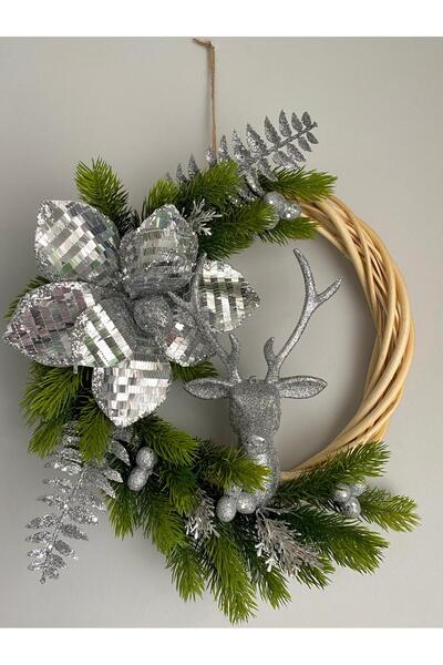 Beykan Блискуча голова оленя з рогами - дизайн прикраси для дверей