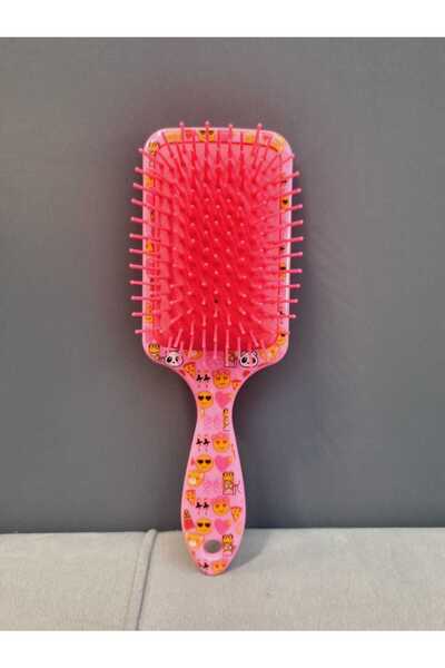 Lider MAGNESİA Blue Emoji Patterned Leading Magnesia Hair Brush
